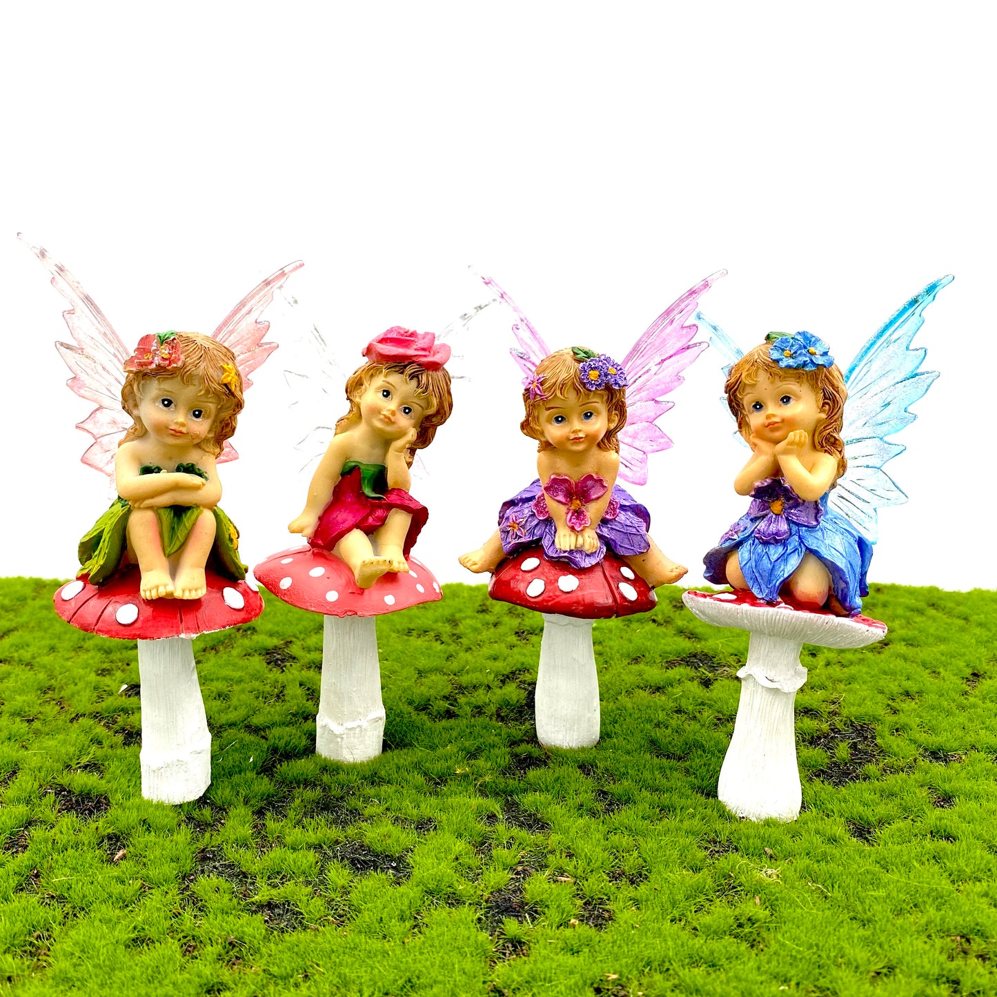 Fairy Garden Fairies On A Mushroom