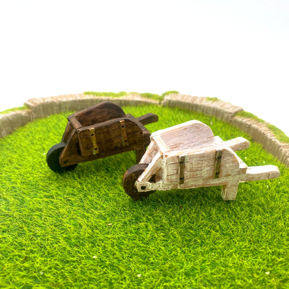 Fairy Garden Rustic Wheelbarrow