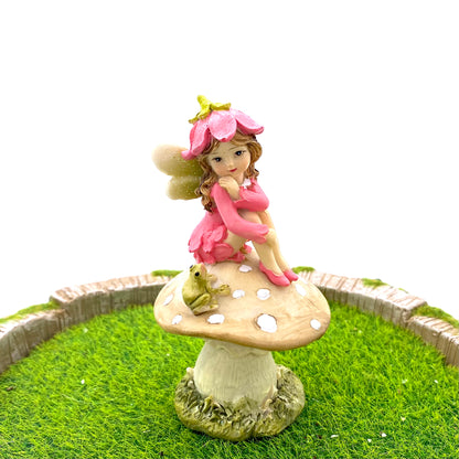 Garden Fairy On A Mushroom