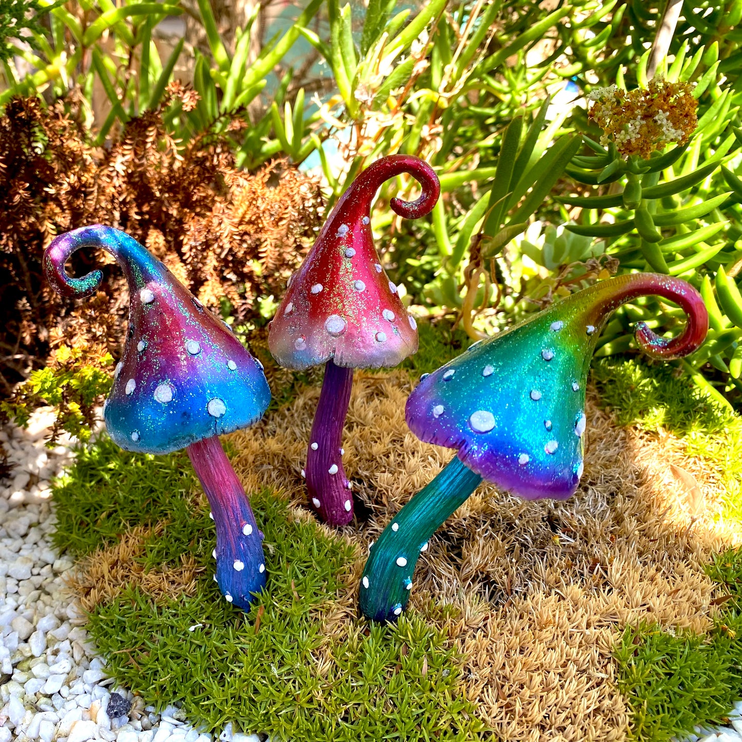 Large Whimsical Mushrooms