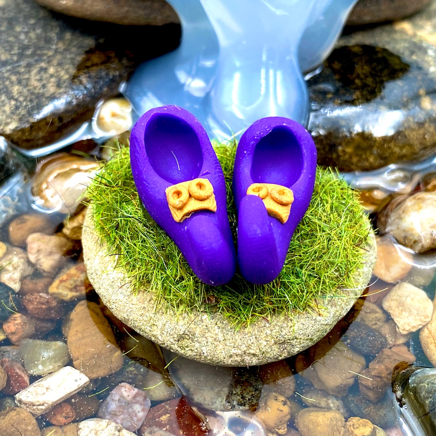 Fairy Garden Pixie Shoes On A Rock