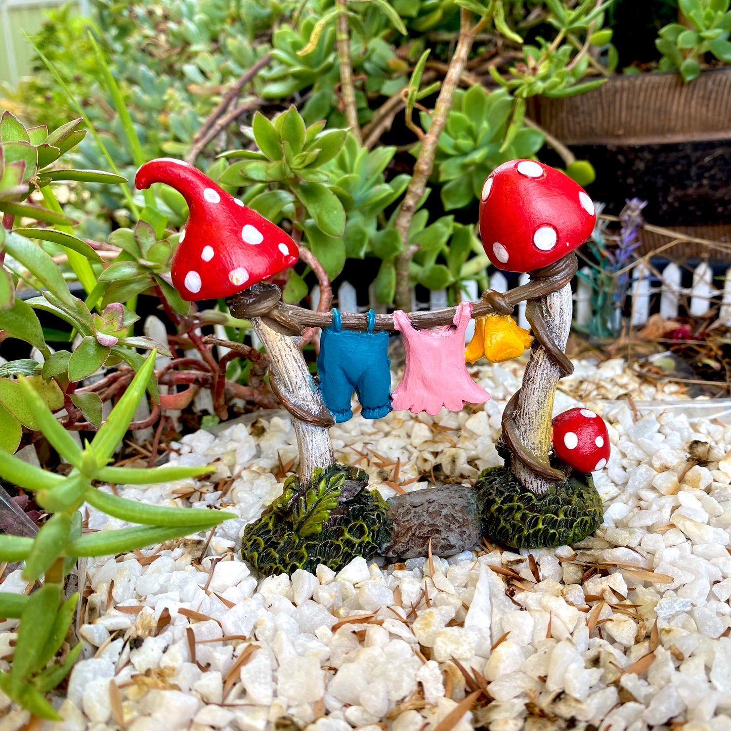 Whimsical Mushroom Washing Line