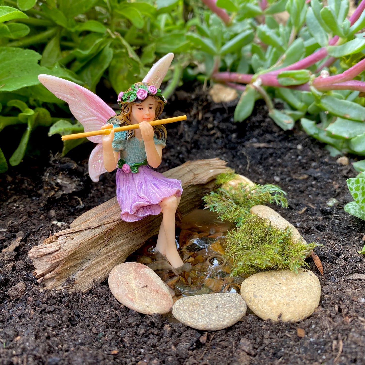 Fairy Melody In A Garden Pond