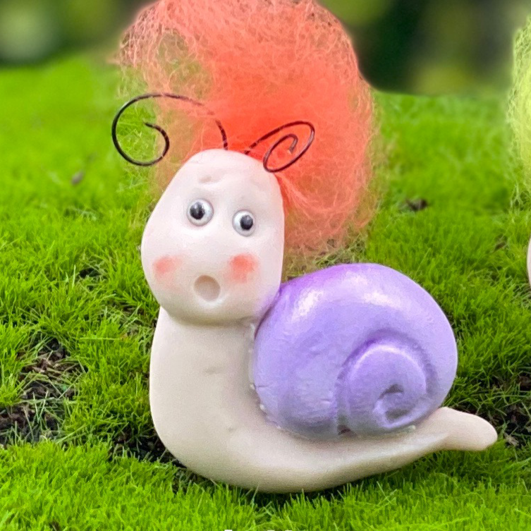 Fairy Garden Snails (Fuzzies)