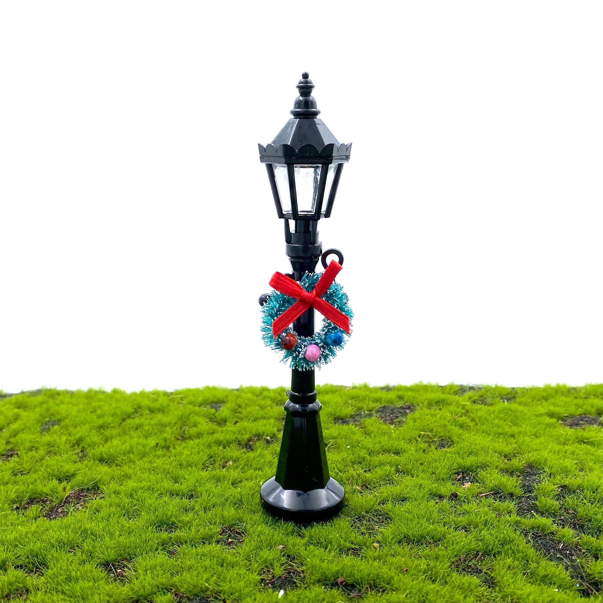 Fairy Garden lamp Post & Wreath