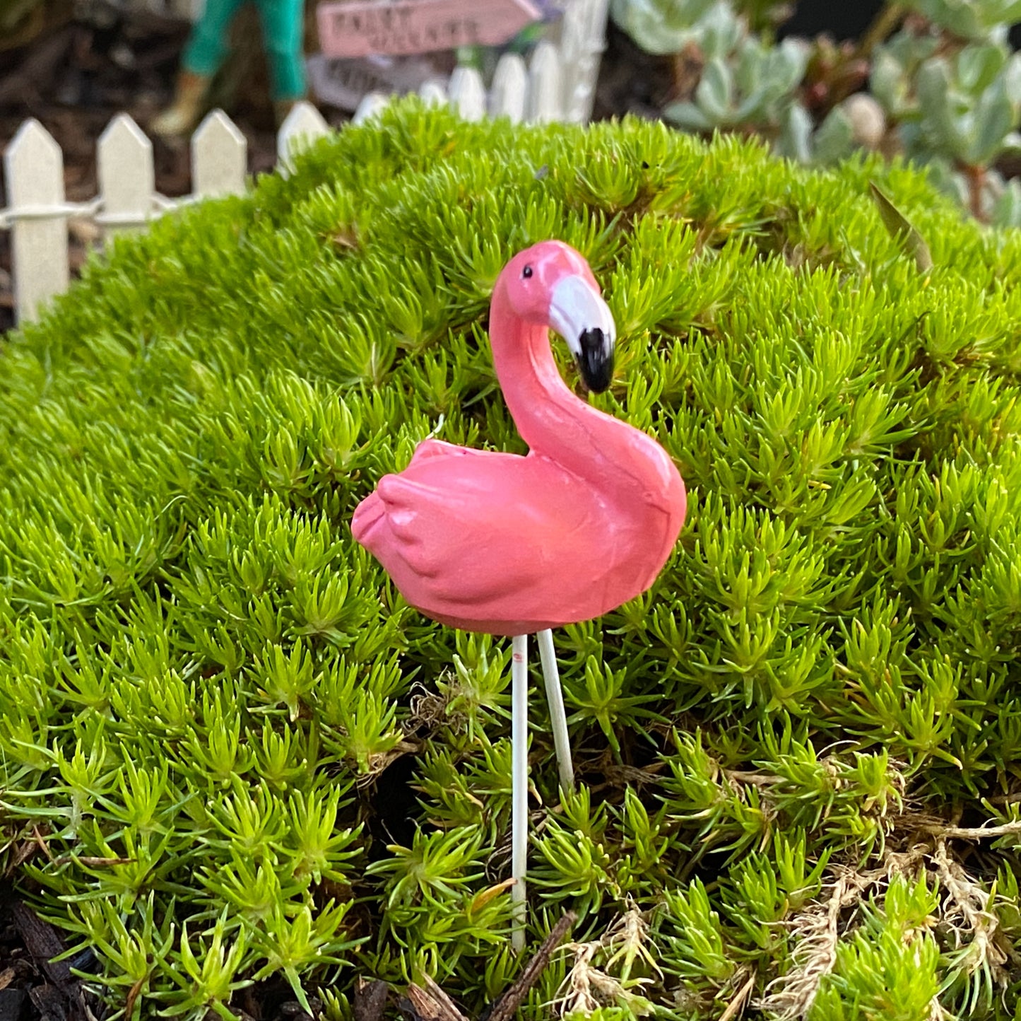 Fairy Garden Flamingo